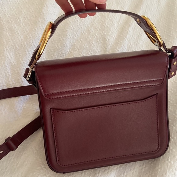 C Small Square Shoulder Bag- Sepia Brown - Picture 7 of 9